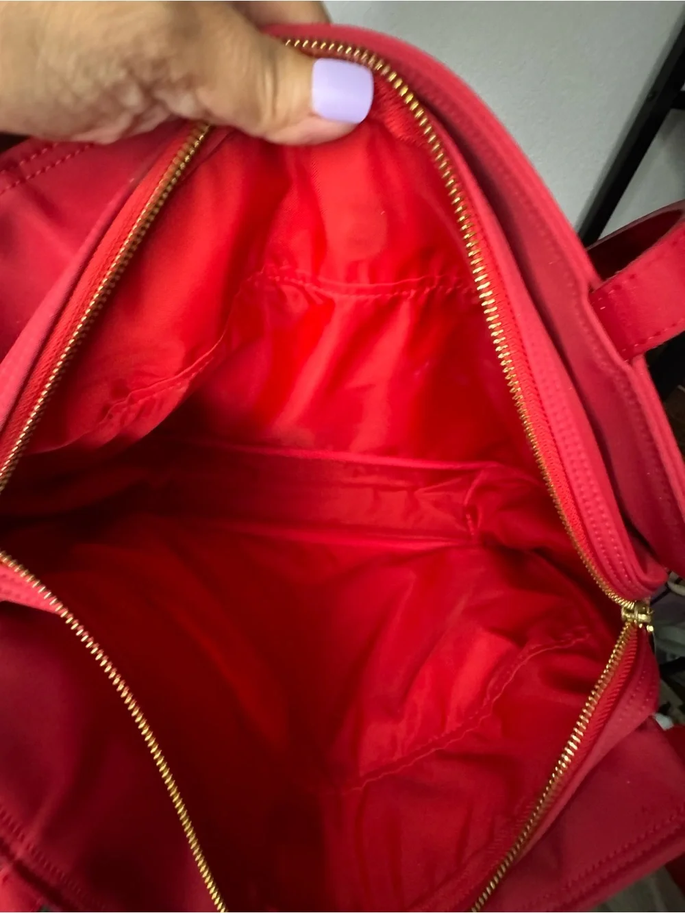 Valentino Garavani Bright Red Double Pocket Shoulder Bag